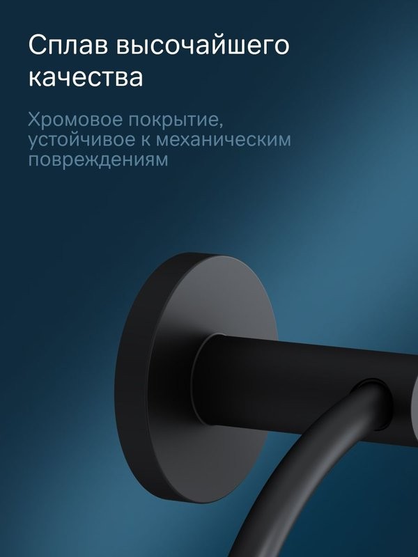 Держатель для полотенец AM.PM X-Joy A85A34422 черный, кольцо