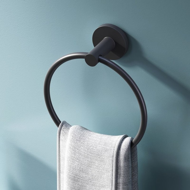 Держатель для полотенец AM.PM X-Joy A85A34422 черный, кольцо