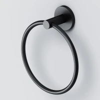 Держатель для полотенец AM.PM X-Joy A85A34422 черный, кольцо
