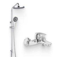 Душевой комплект Смеситель IDDIS Ray RAYSB02i02WA + Стойка SpaHome SPA3F0Ci76