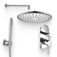 Душевой комплект Смеситель Wasserkraft Main 4141 + Гарнитур Paffoni Master ZDUP094CR + Душ A030 + Кронштейн A019