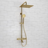 Душевая стойка Wasserkraft Sauer A188.261.207.PG Thermo с термостатом, золото