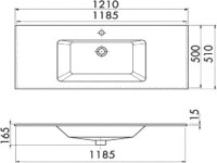 Мебель для ванной комнаты Opadiris Ибица 120 подвесная, фурнитура золото