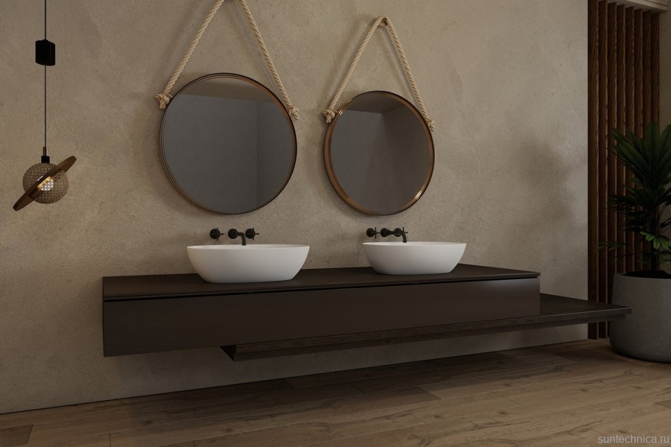 Накладная раковина Abber Stein AS2636 56 матовая белая, овальная, искусственный камень