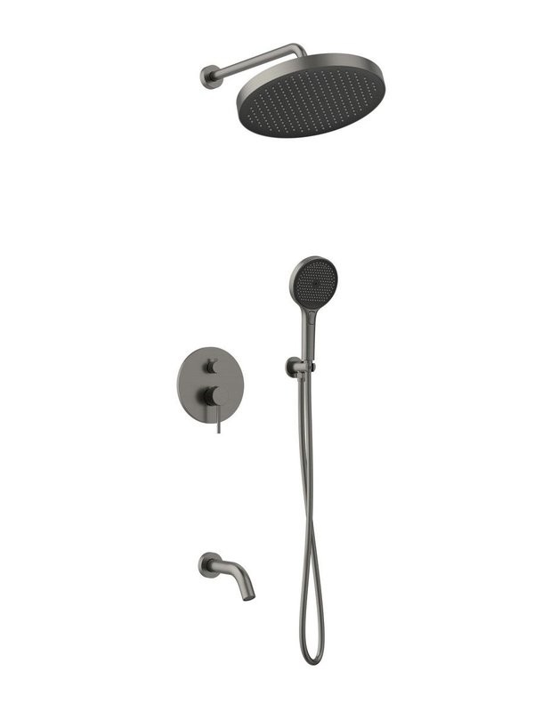 Душевой комплект AltroBagno Bilancia AltroBagnoBilancia040502GM С ВНУТРЕННЕЙ ЧАСТЬЮ, оружейная сталь