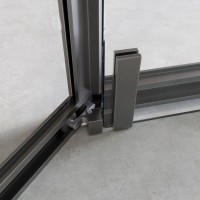 Душевой уголок Cezares Relax RELAX-304-P-1-100-C-GM 100x100, профиль оружейная сталь