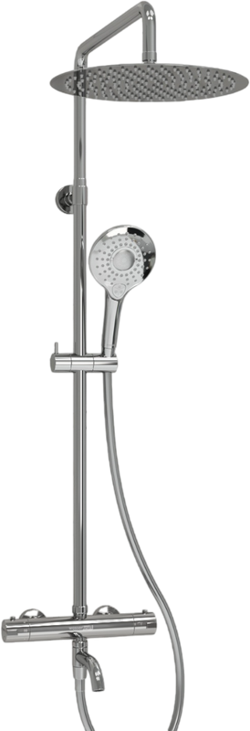 Душевая стойка Wasserkraft Berkel A188.116.101.087.CH Thermo с термостатом, хром