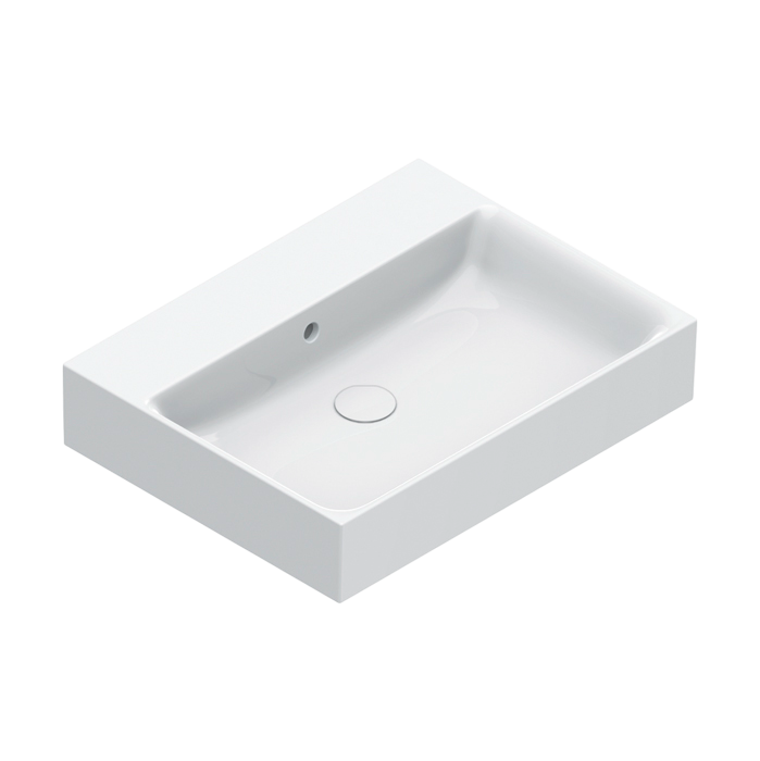 Раковина подвесная Catalano Premium 0220600001 60х47 глянцевая белая, прямоугольная