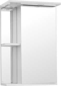 Зеркало-шкаф Style Line Эко Стандарт Николь 45/С белый, с подсветкой