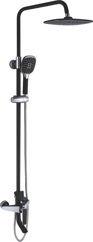Душевая стойка Rose R1336H черная