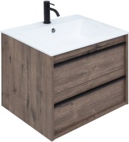 Мебель для ванной комнаты Aquanet Lino 60 дуб веллингтон