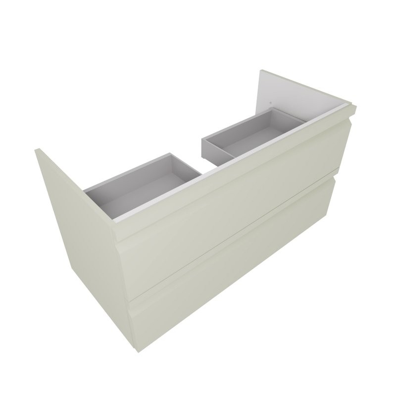 Тумба с раковиной AQUATEK Вега 100 подвесная, 2 ящика, шалфей зеленый