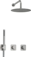 Душевой комплект Wasserkraft Tauber A6451.296.097.121.275.100.276 С ВНУТРЕННЕЙ ЧАСТЬЮ, никель