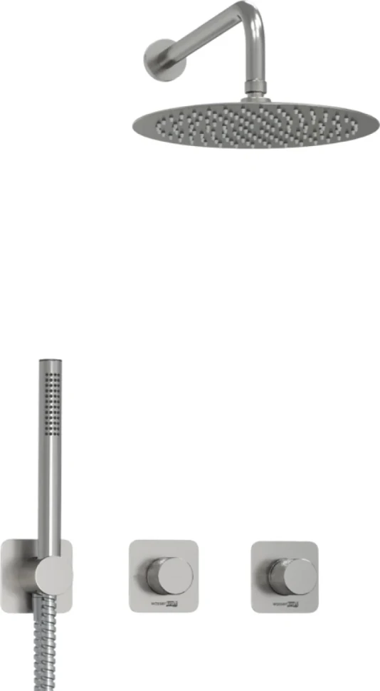 Душевой комплект Wasserkraft Tauber A6451.296.097.121.275.100.276 С ВНУТРЕННЕЙ ЧАСТЬЮ, никель