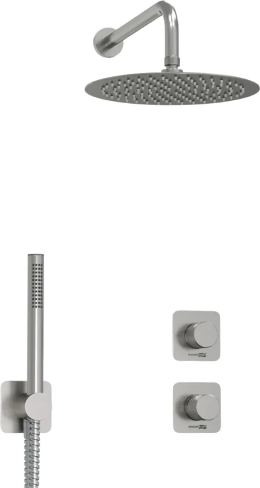 Душевой комплект Wasserkraft Tauber A6451.296.097.121.275.100.276 С ВНУТРЕННЕЙ ЧАСТЬЮ, никель