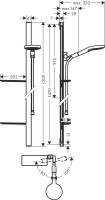 Душевой комплект Смеситель для душа Hansgrohe Talis S 72600000 + Гарнитур Raindance Select S 27646000 хром