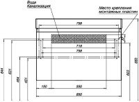 Тумба под раковину Aquanet Йорк 85 белая