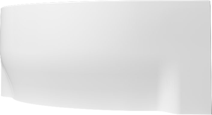 Акриловая ванна Alex Baitler Nero R 150x95 см, угловая, правая, встраиваемая, белая, асимметричная, с экраном