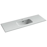 Раковина накладная Ceramicanova Compact 1210x395x170, белый, CN7028
