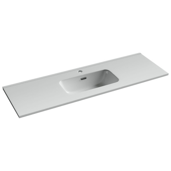 Раковина накладная Ceramicanova Compact 1210x395x170, белый, CN7028