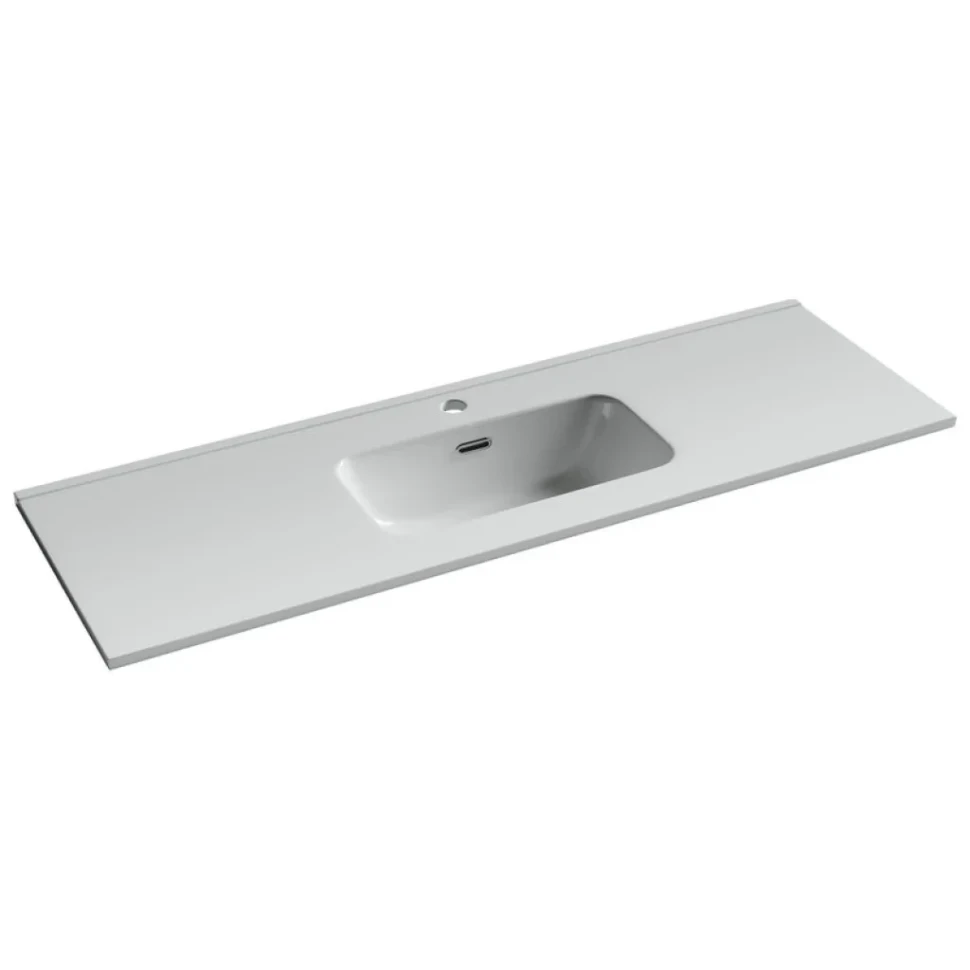 Раковина накладная Ceramicanova Compact 1210x395x170, белый, CN7028