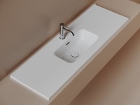 Раковина накладная Ceramicanova Compact 1210x395x170, белый, CN7028