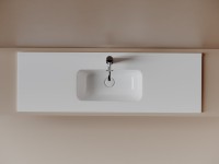 Раковина накладная Ceramicanova Compact 1210x395x170, белый, CN7028