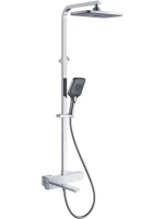 Душевая стойка Rose R1096 с термостатом, хром
