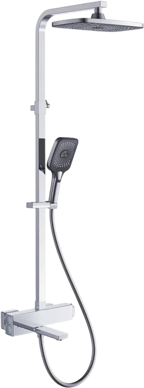 Душевая стойка Rose R1096 с термостатом, хром