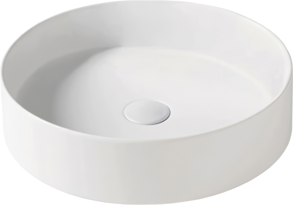 Накладная раковина Galassia SmartB 7405 38 белая, круглая, фаянс