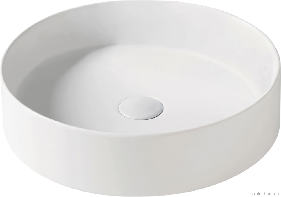 Накладная раковина Galassia SmartB 7405 38 белая, круглая, фаянс