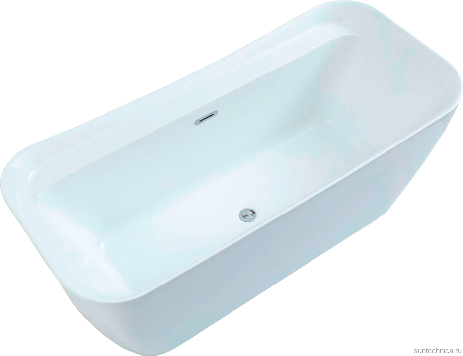 Акриловая ванна Allen Brau Infinity 2 170x80 см, отдельностоящая, белая, на ножках, со сливом-переливом