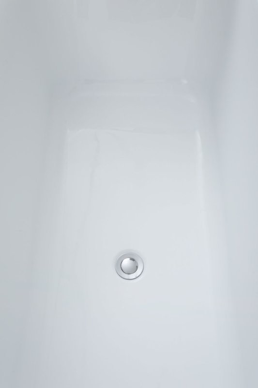 Акриловая ванна Allen Brau Infinity 2 170x80 см, отдельностоящая, белая, на ножках, со сливом-переливом