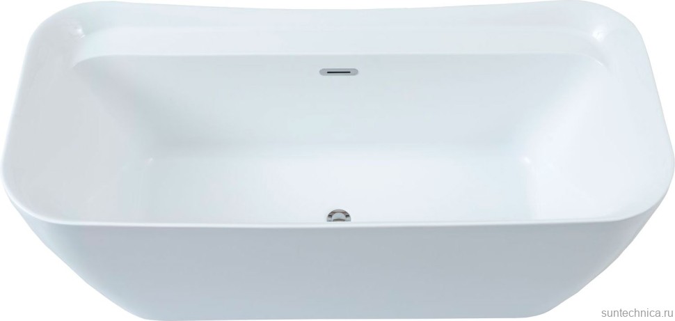 Акриловая ванна Allen Brau Infinity 2 170x80 см, отдельностоящая, белая, на ножках, со сливом-переливом
