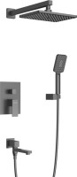 Душевой комплект Cezares Slider SLIDER-VDSET-NOP С ВНУТРЕННЕЙ ЧАСТЬЮ, матовый черный
