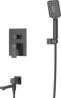 Душевой комплект Cezares Slider SLIDER-VDSET-NOP С ВНУТРЕННЕЙ ЧАСТЬЮ, матовый черный