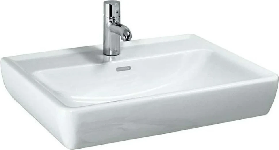 Раковина Laufen Pro 8.1895.1.000.104.1 55 прямоугольная, с полупьедесталом