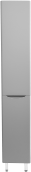 Шкаф-пенал Style Line Бергамо Люкс Plus 30 с бельевой корзиной, антискрейтч серый