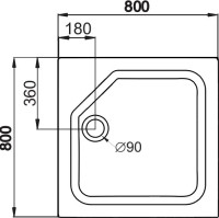 Поддон для душа Triton ПД21 80х80