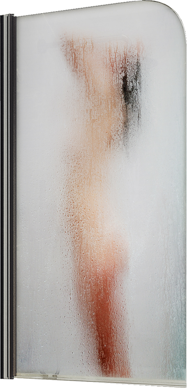 Шторка на ванну Maybahglass MGV-928-ФП014-6 60 см, профиль черный