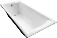 Чугунная ванна Byon Milan 180x75 см, пристенная, белая, на ножках