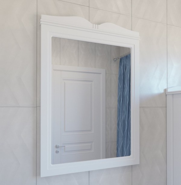 Зеркало Caprigo Borgo 60-70 белое