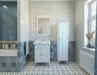 Зеркало Caprigo Borgo 60-70 белое
