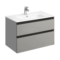 Тумба с раковиной Roca Domi 80 серый матовый Тумба с раковиной Roca Domi 80 серый матовый