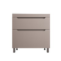 Тумба под раковину без столешницы Style Line Остин 80 напольная, тауп темный эмаль plus