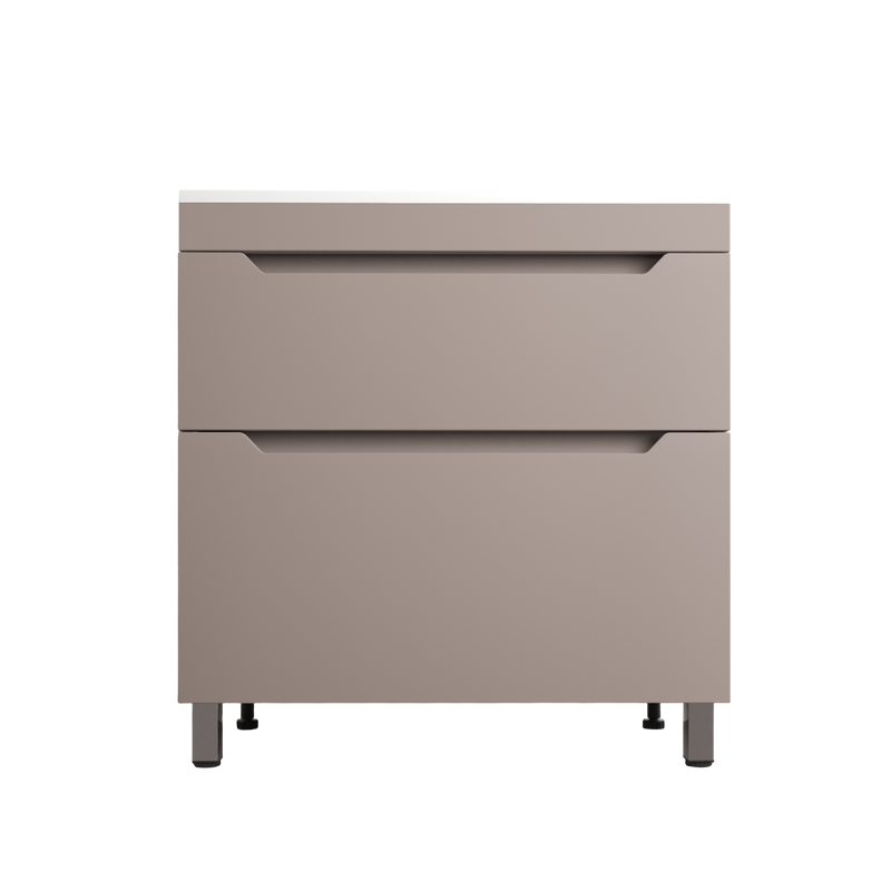 Тумба под раковину без столешницы Style Line Остин 80 напольная, тауп темный эмаль plus