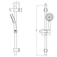 Душевой гарнитур Olive'S BD04G золото Душевой гарнитур Olive'S BD04G золото