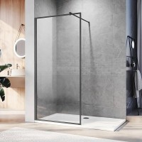 Душевая перегородка Veconi Korato KR81GR-100-01-C8 100 см, профиль брашированный графит