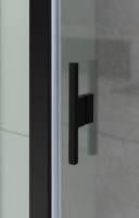 Душевой уголок Allen Brau Priority 140x90, профиль черный браш, стекло прозрачное