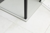 Душевой уголок Allen Brau Priority 140x90, профиль черный браш, стекло прозрачное